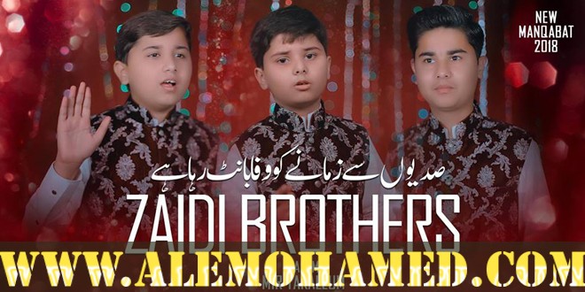 Zaidi Brothers Manqabat 2018-19